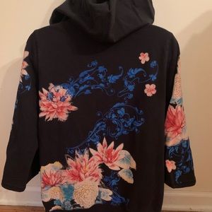 Lucky brand Low V neck hoodie